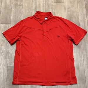 Mens Eddie‎ Bauer First Ascent Polo Cotton Blend Short Sleeve Shirt